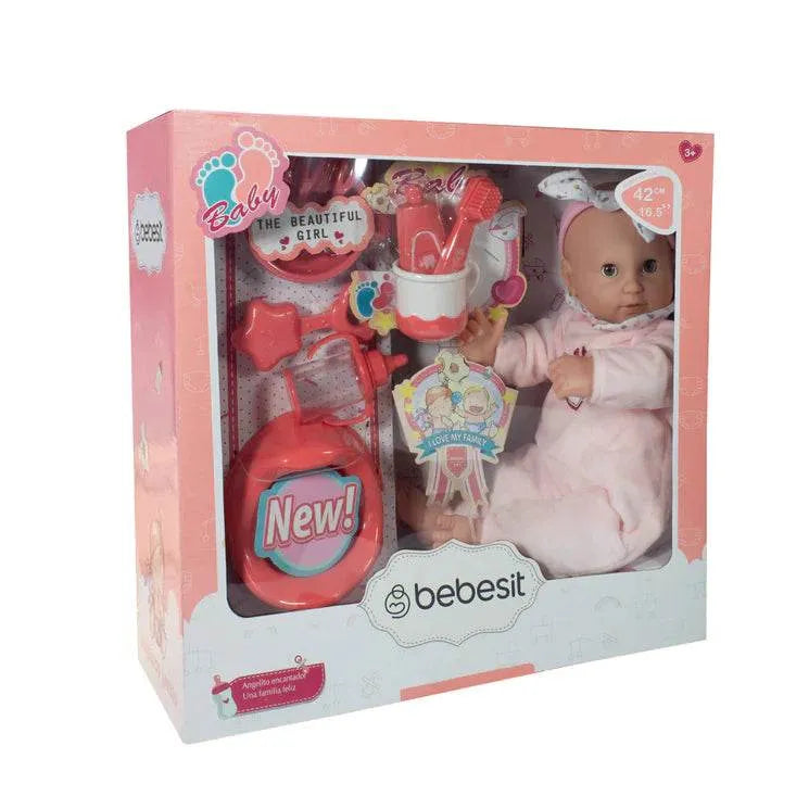Muñeca Bebe Olivia 42cm con accesorios, Bebesit