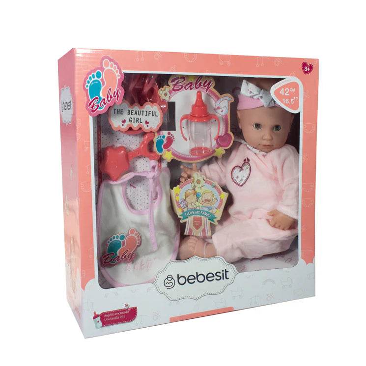 Muñeca Bebe Luna 42cm con accesorios, Bebesit