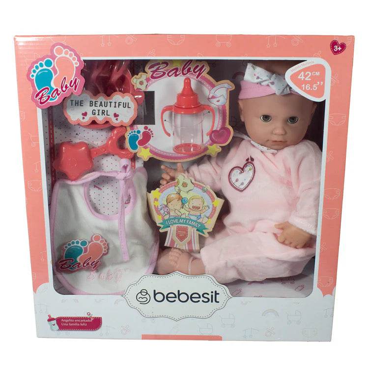 Muñeca Bebe Luna 42cm con accesorios, Bebesit