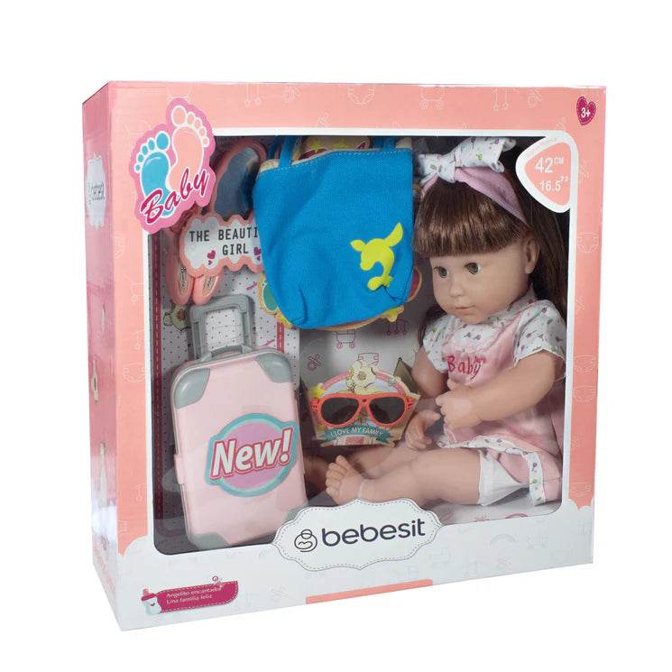 Muñeca Bebe Emma 42cm con accesorios, Bebesit