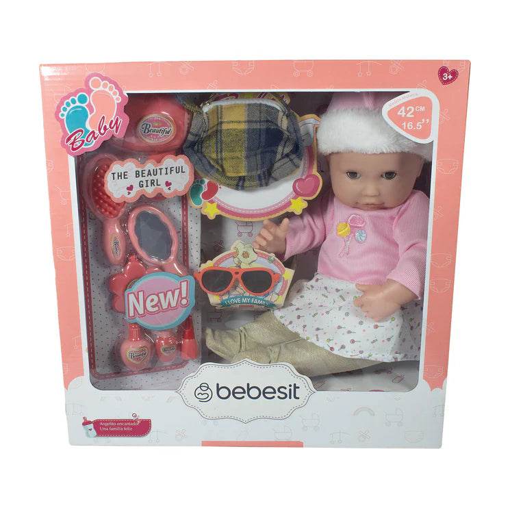 Muñeca Bebe Celeste 42cm con accesorios, Bebesit
