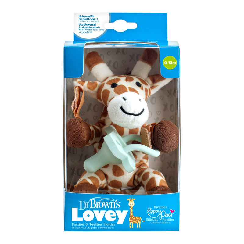 Peluche Sujeta-chupetes Jirafa (incluye chupete 1 pieza), Dr.Brown&