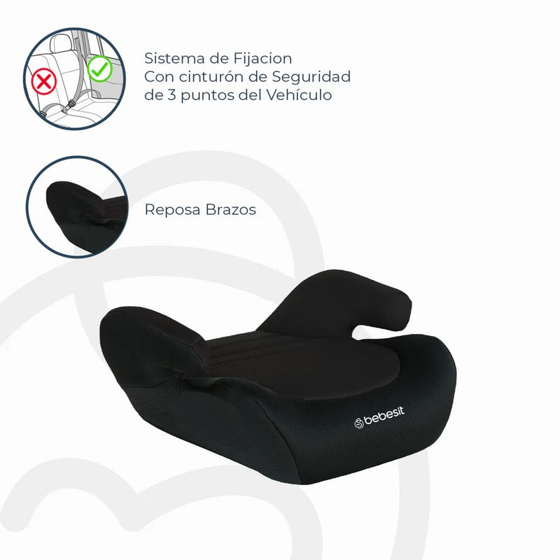 Alzador Booster Negro Bebesit