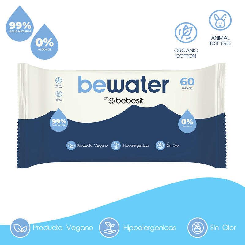 Toallitas Humedas BeWater Pack 4x60 240 unidades