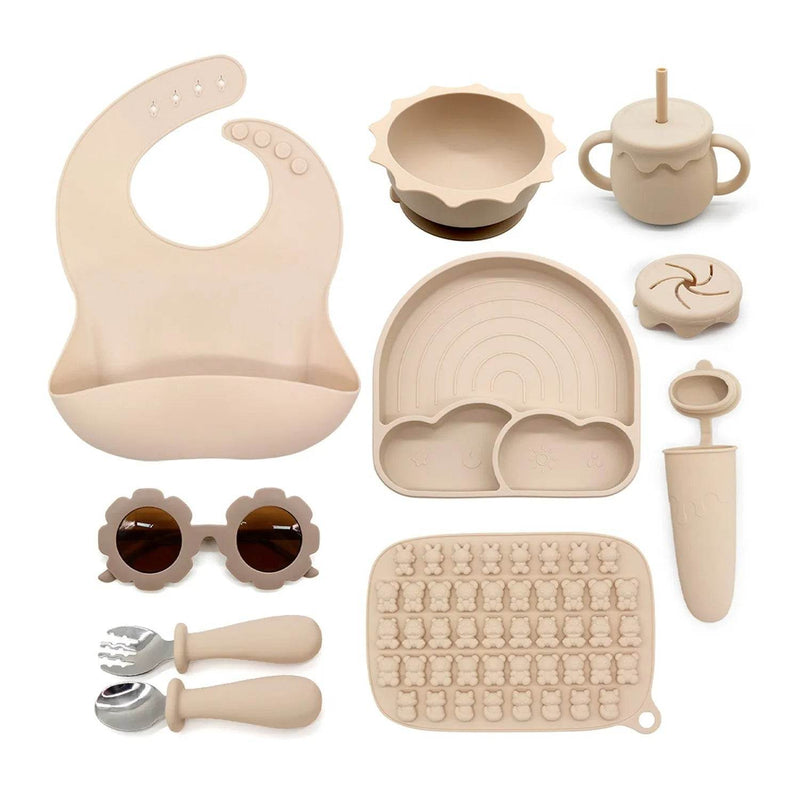 Set Alimentación Summer Silicona Beige, Bebesit - Kidsclub
