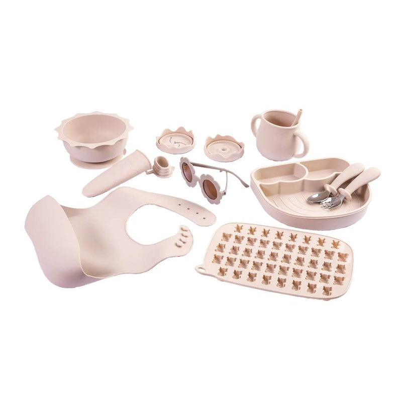 Set Alimentación Summer Silicona Beige, Bebesit - Kidsclub