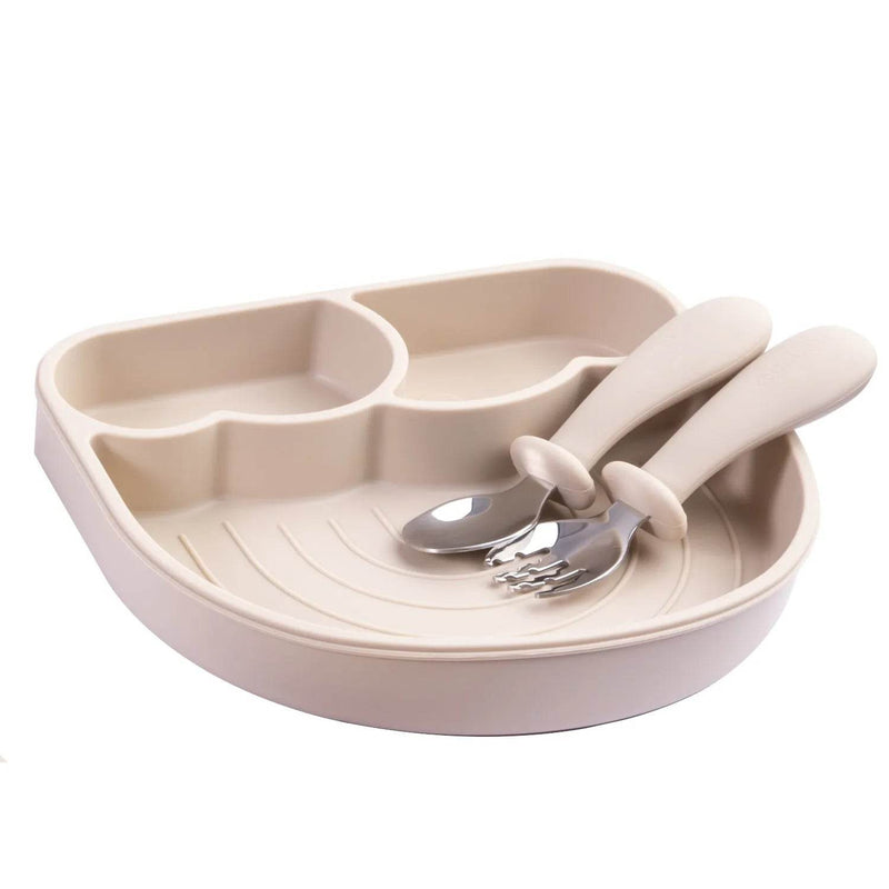 Set Alimentación Summer Silicona Beige, Bebesit - Kidsclub