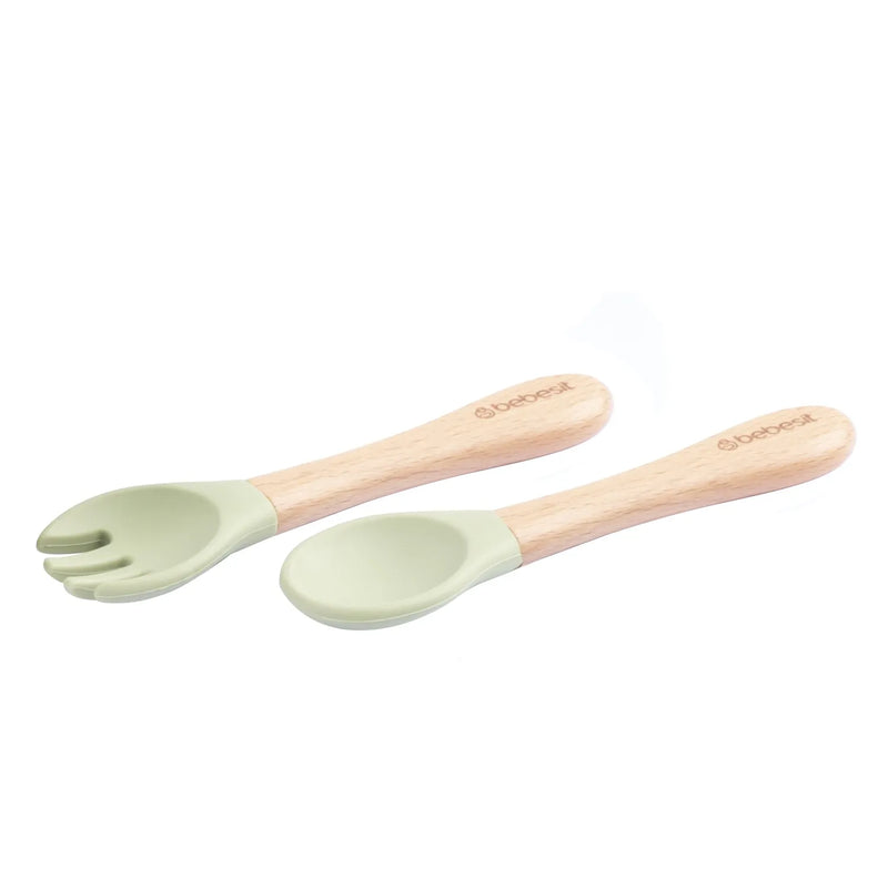 Set Alimentacion Elefante Silicona Verde, Bebesit
