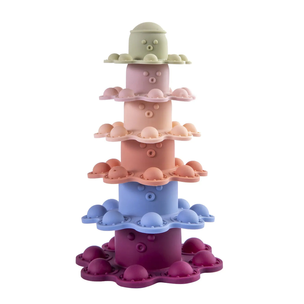 Juguete Torre Pulpo Montessori Silicona, Bebesit