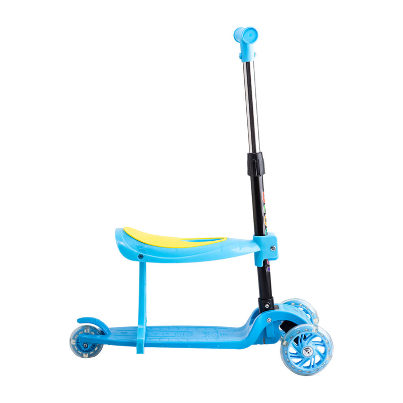 Scooter Monopatín 2 en 1 con Asiento XT04 Azul, Bebesit