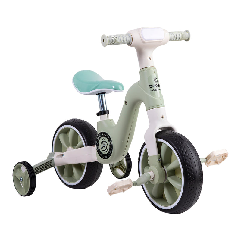 Triciclo Bicicleta Aprendizaje 2 en 1 XT05 Verde, Bebesit