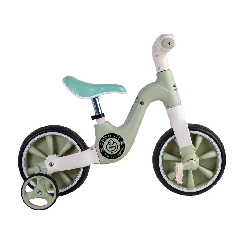 Triciclo Bicicleta Aprendizaje 2 en 1 XT05 Verde, Bebesit