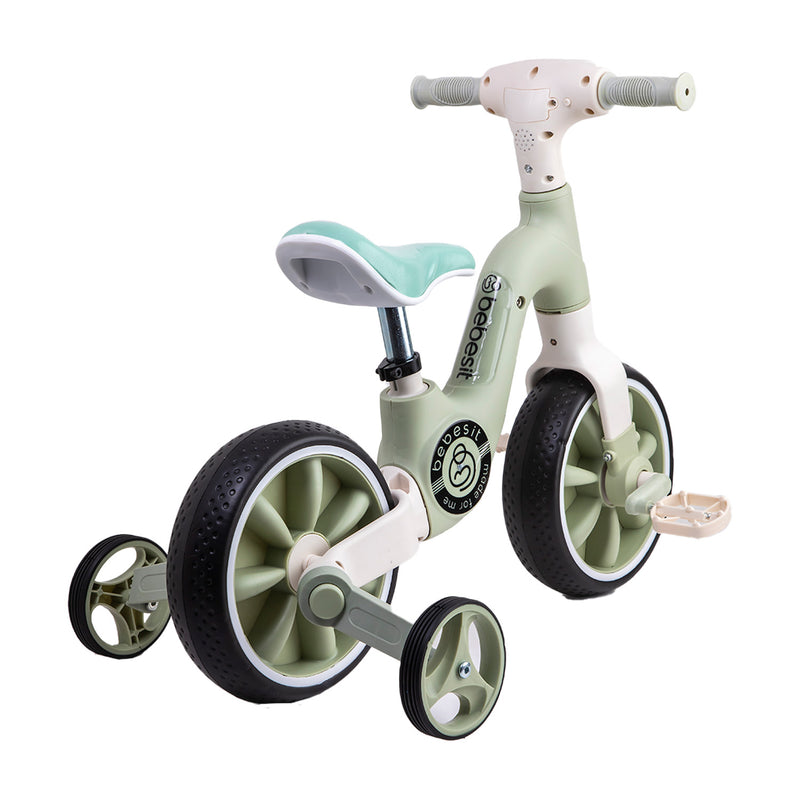 Triciclo Bicicleta Aprendizaje 2 en 1 XT05 Verde, Bebesit