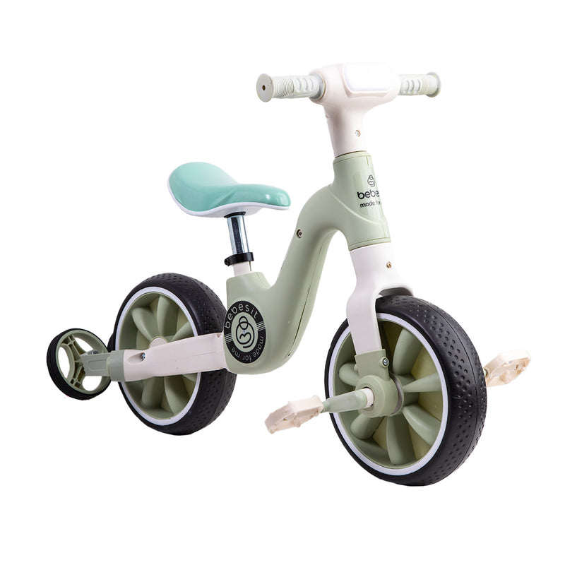 Triciclo Bicicleta Aprendizaje 2 en 1 XT05 Verde, Bebesit