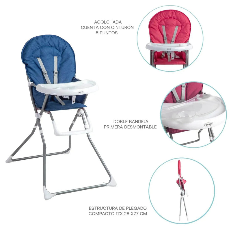 Silla de Comer Vectra Azul, Bebesit - Kidsclub