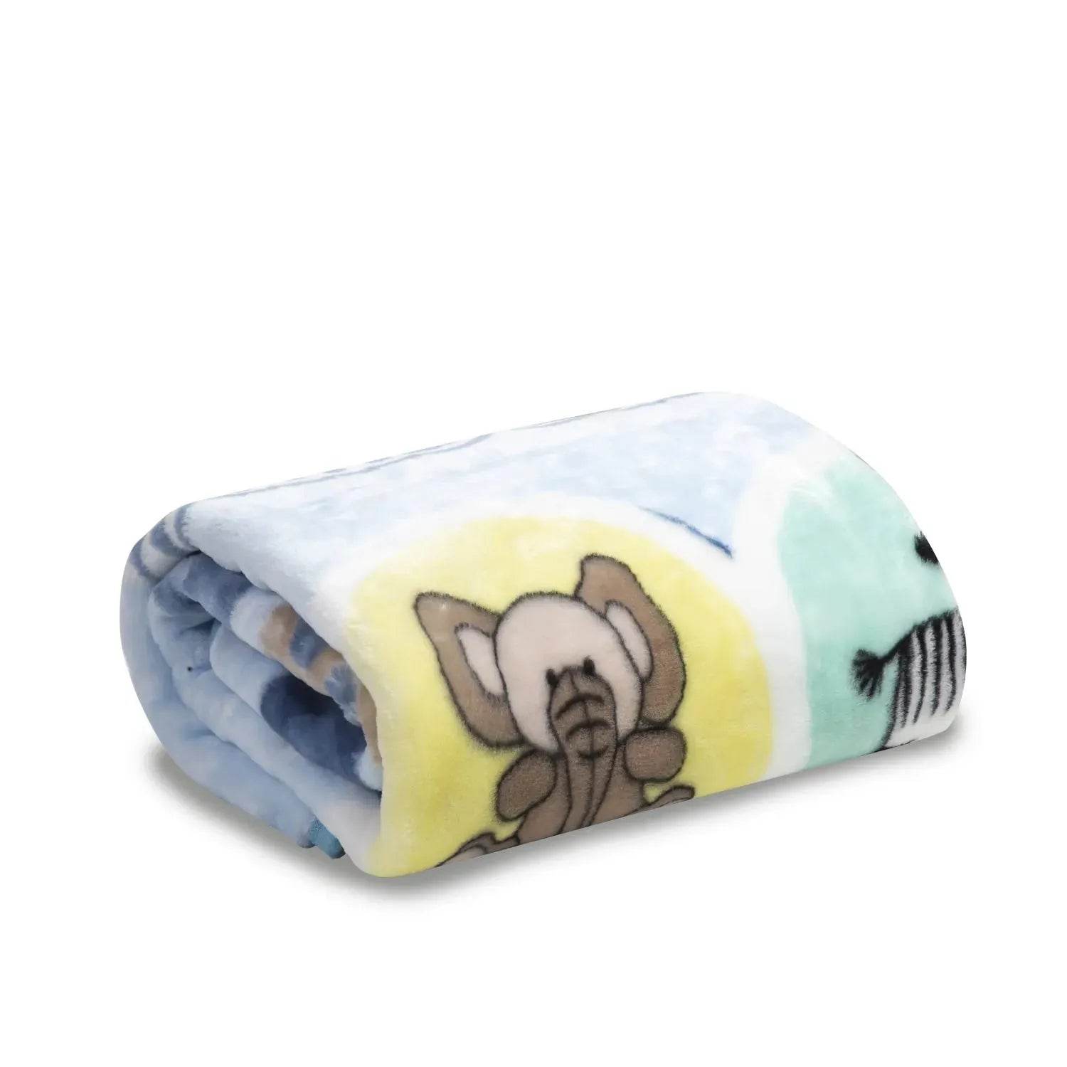 Frazada Reversible Animal Celeste, Bebesit - Kidsclub
