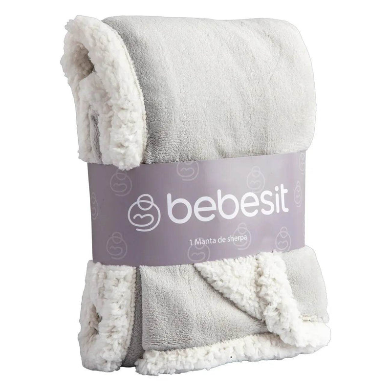 Manta Sherpa de polar - Gris, Bebesit - Kidsclub