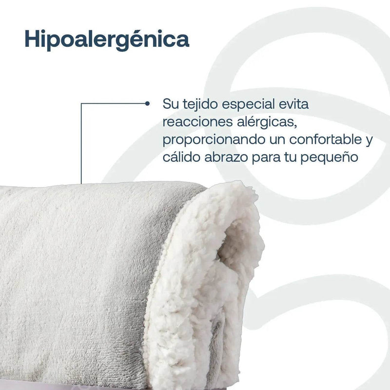 Manta Sherpa de polar - Gris, Bebesit - Kidsclub