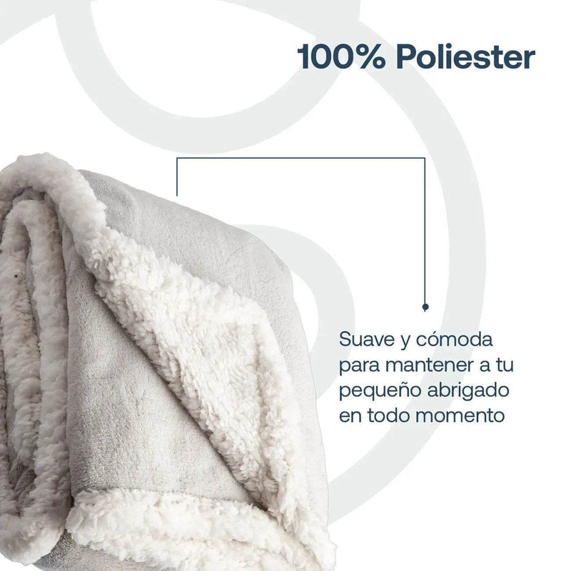 Manta Sherpa de polar - Gris, Bebesit - Kidsclub