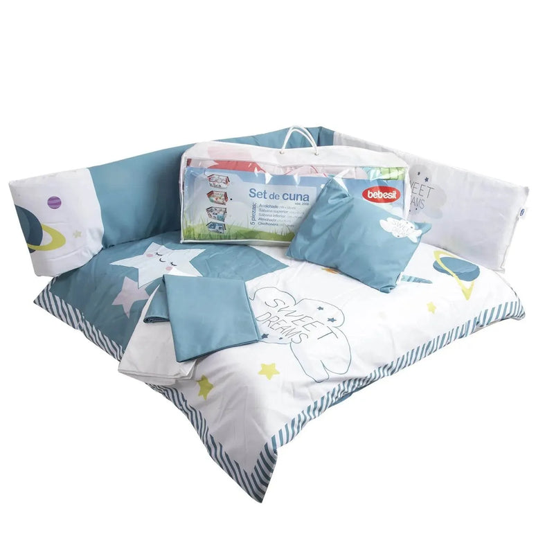 Set de Cuna Espacial 5 Piezas, Bebesit - Kidsclub