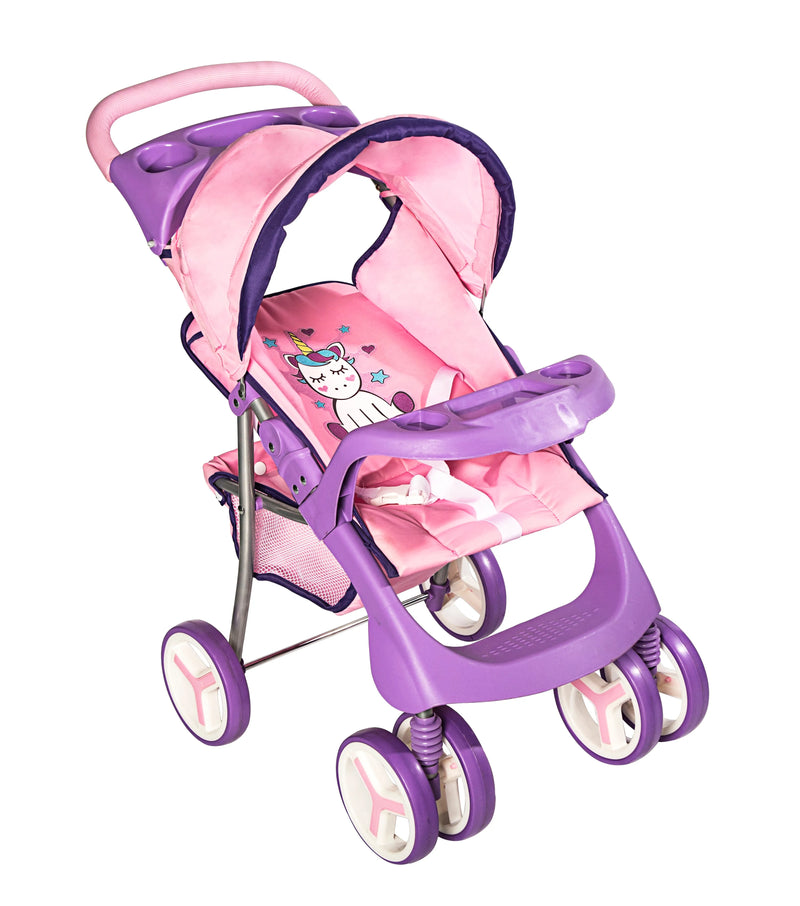 Juguete Cochecito Travel Muñeca Unicornio, Bebesit