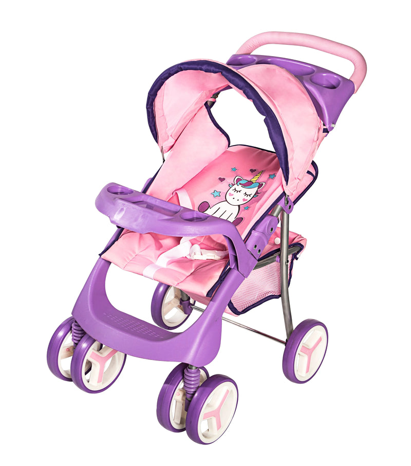 Juguete Cochecito Travel Muñeca Unicornio, Bebesit