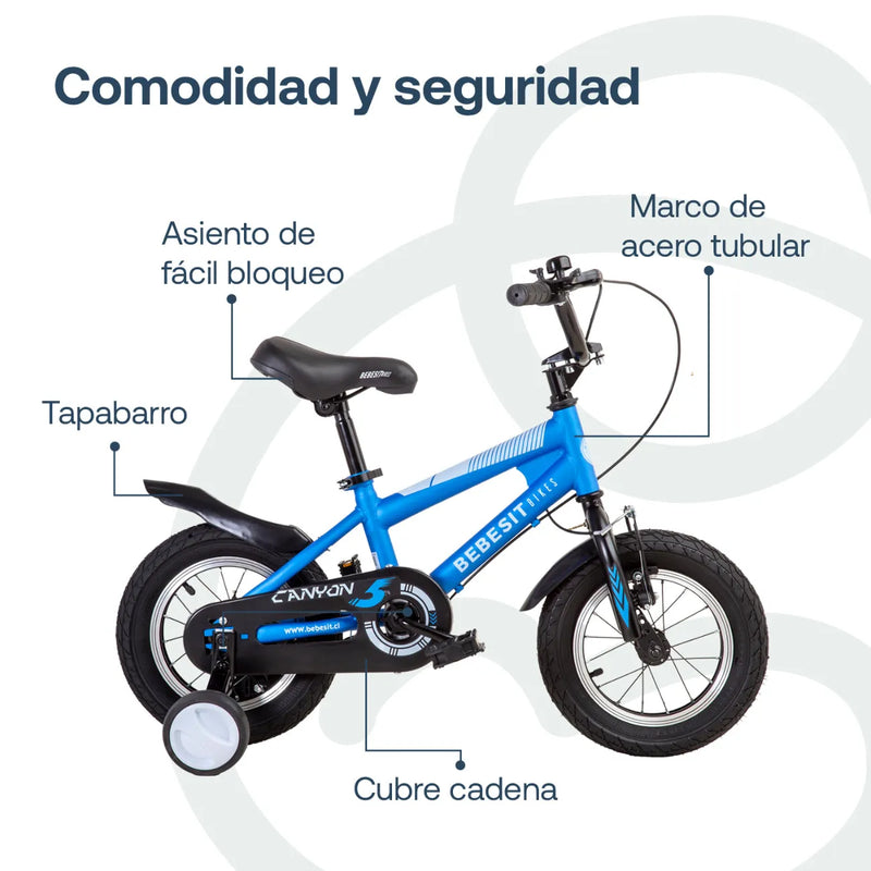 Bicicleta Canyon Aro 12 Azul, Bebesit
