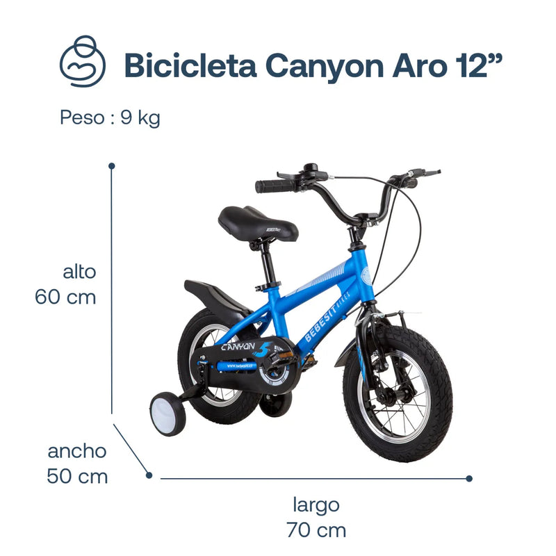 Bicicleta Canyon Aro 12 Azul, Bebesit