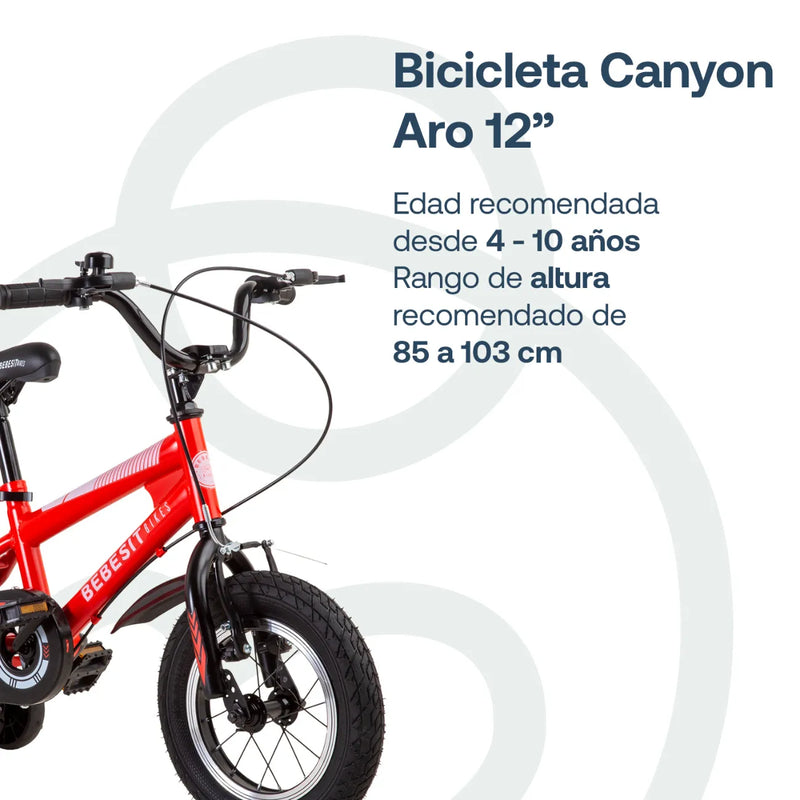 Bicicleta Canyon Aro 12 Roja, Bebesit