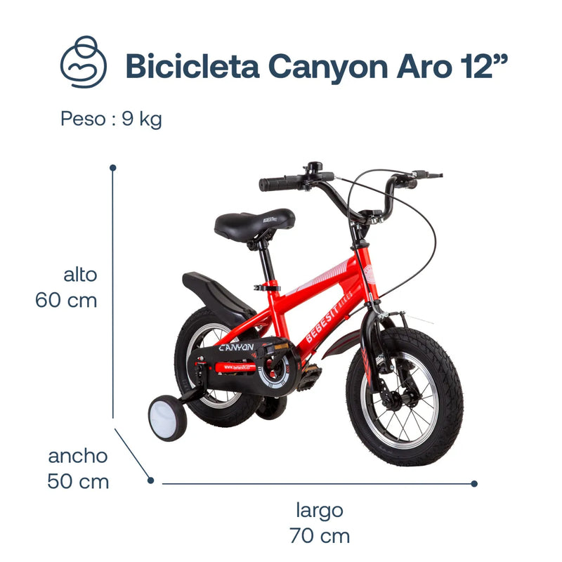 Bicicleta Canyon Aro 12 Roja, Bebesit