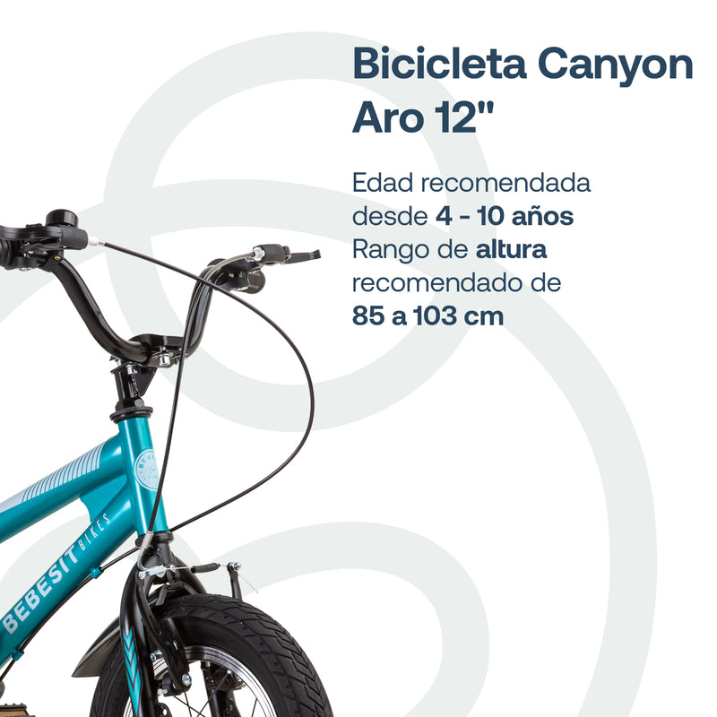 Bicicleta Canyon Aro 12 Verde, Bebesit