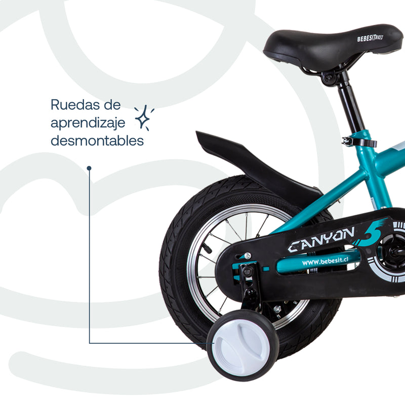 Bicicleta Canyon Aro 12 Verde, Bebesit
