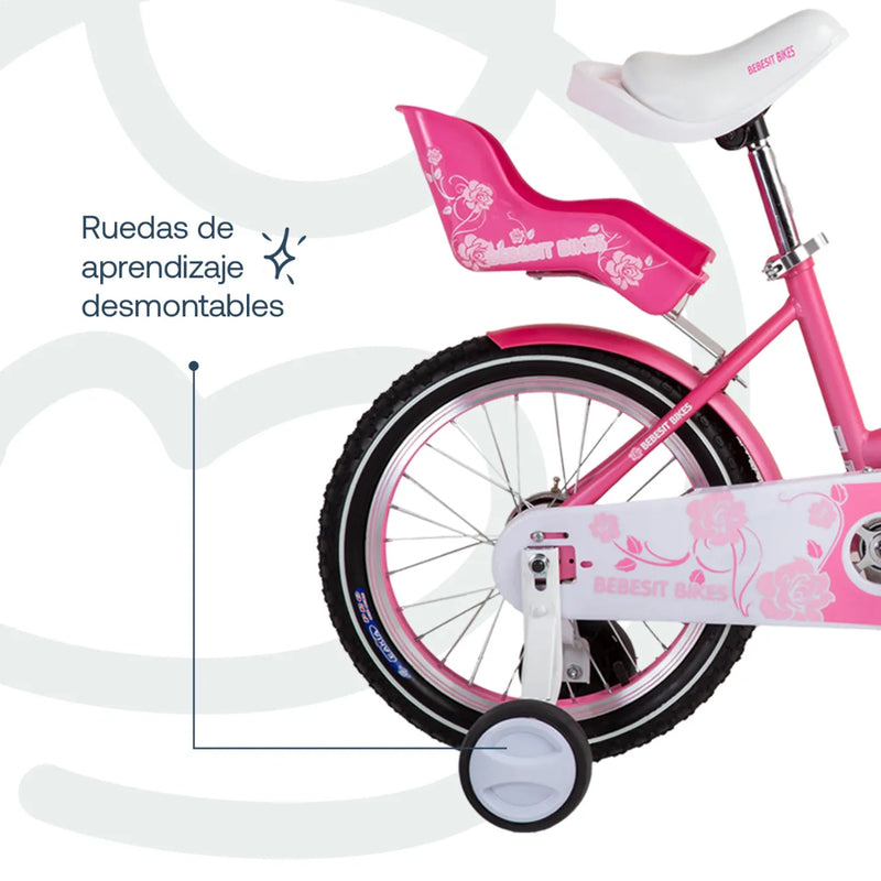 Bicicleta Queen Aro 16 Rosada, Bebesit