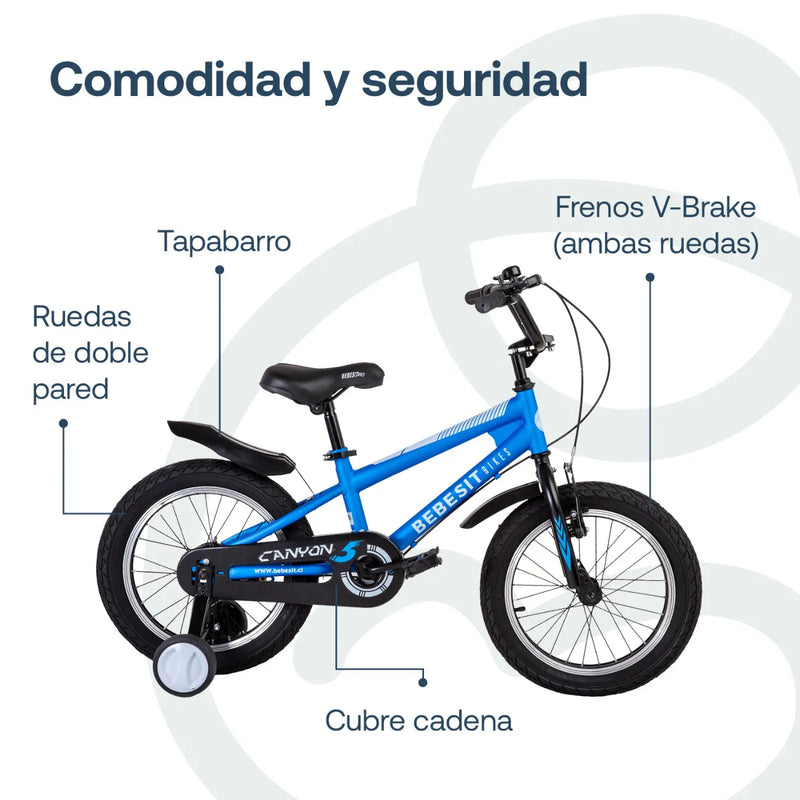 Bicicleta Canyon Aro 16 Azul, Bebesit
