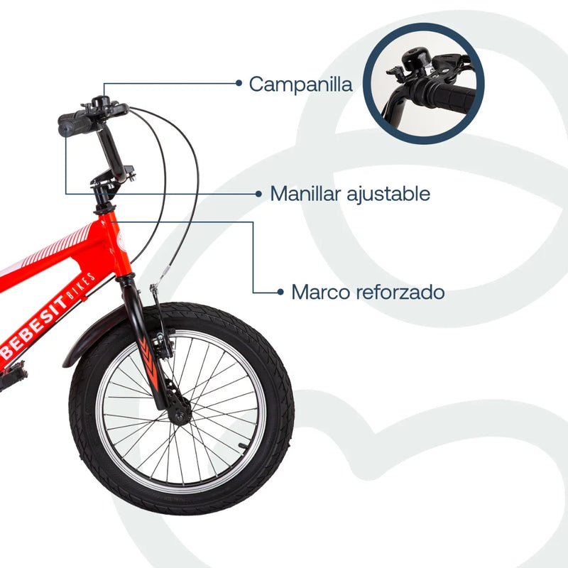 Bicicleta Canyon Aro 16 ROJA, Bebesit