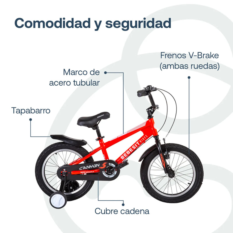 Bicicleta Canyon Aro 16 ROJA, Bebesit