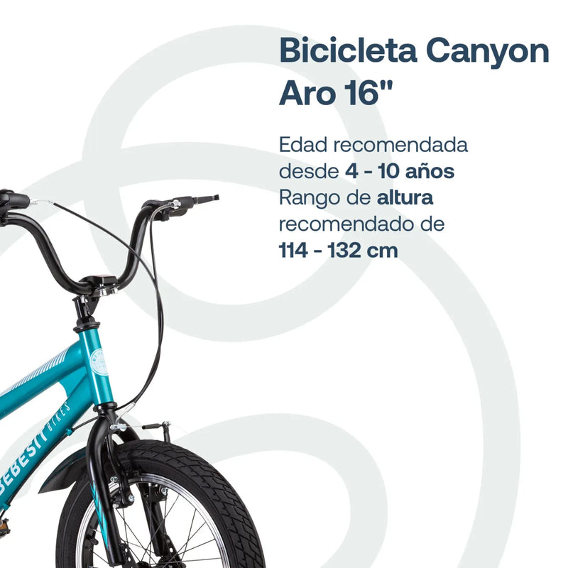 Bicicleta Canyon Aro 16 Verde, Bebesit