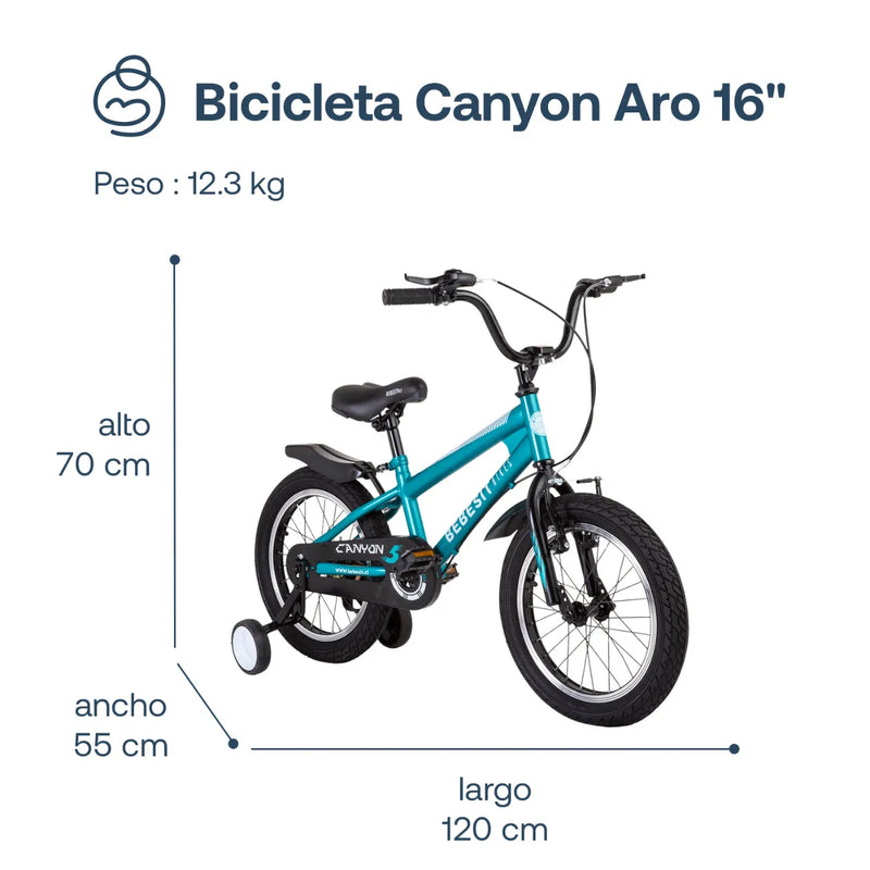 Bicicleta Canyon Aro 16 Verde, Bebesit