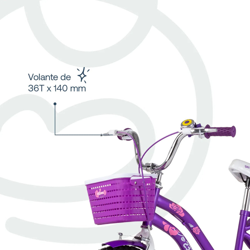 Bicicleta Queen Aro 20 Morada, Bebesit