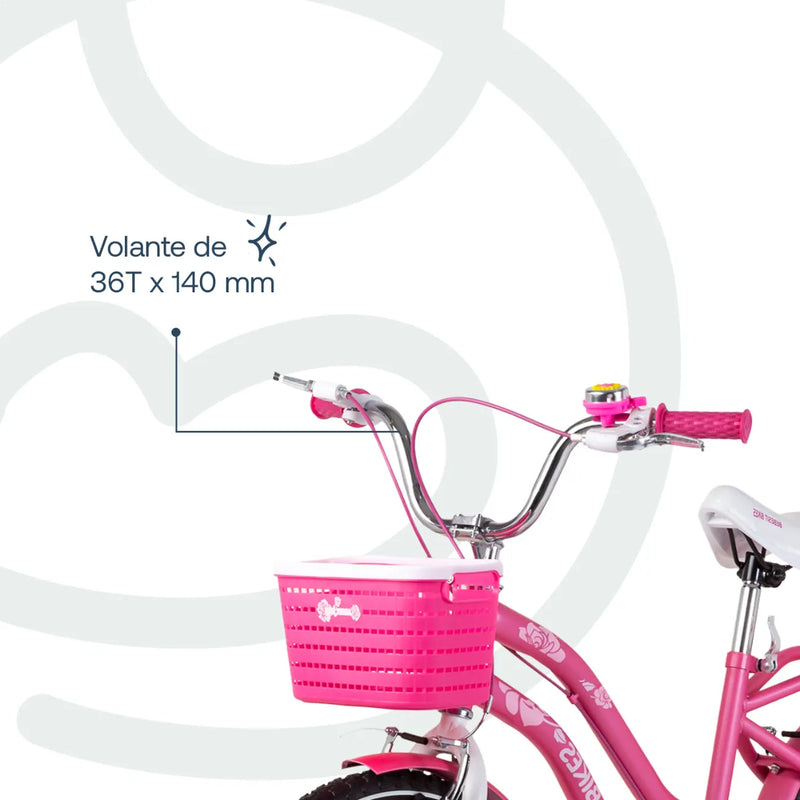 Bicicleta Queen Aro 20 Rosada, Bebesit