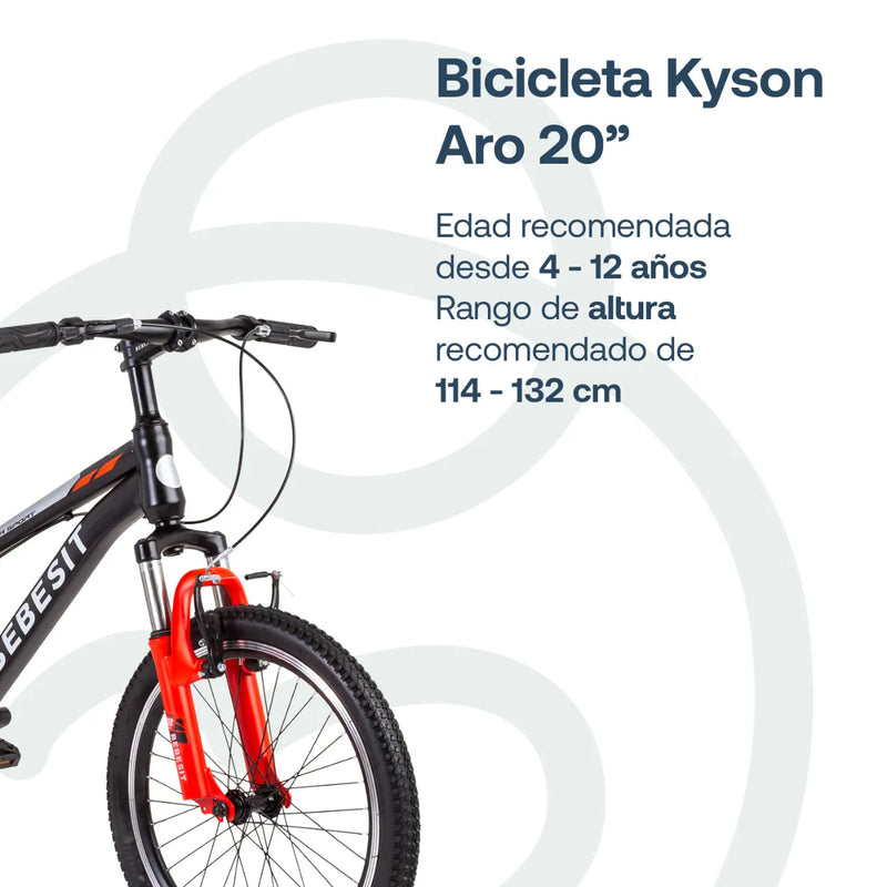Bicicleta Kyson Aro 20 Roja, Bebesit