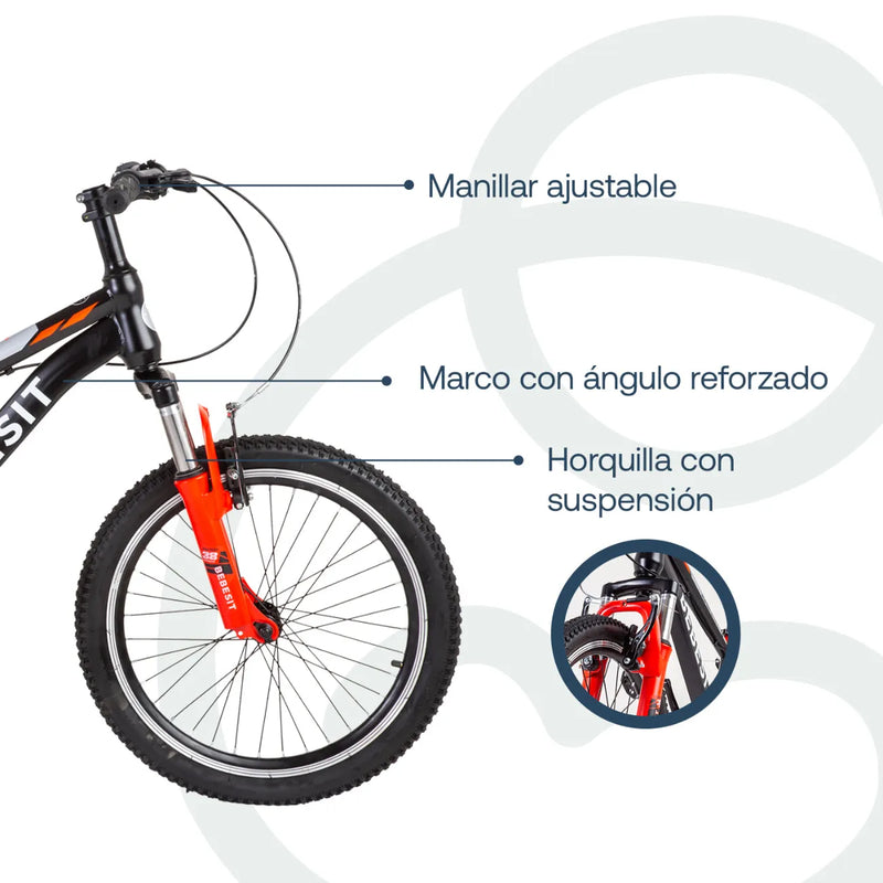 Bicicleta Kyson Aro 20 Roja, Bebesit