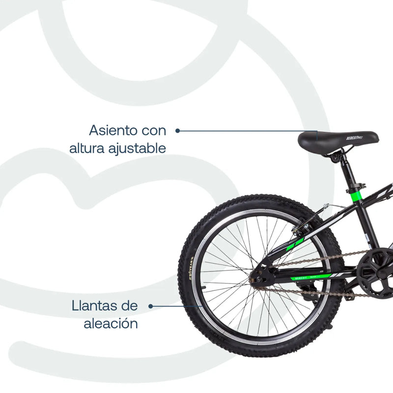 Bicicleta Kyson Aro 20 Verde, Bebesit