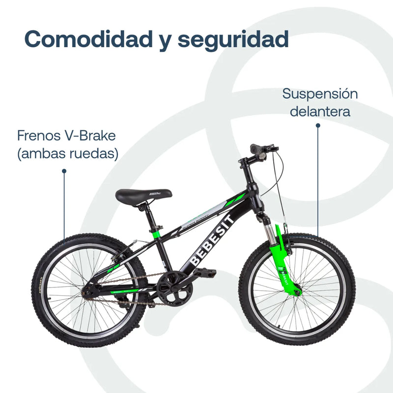 Bicicleta Kyson Aro 20 Verde, Bebesit