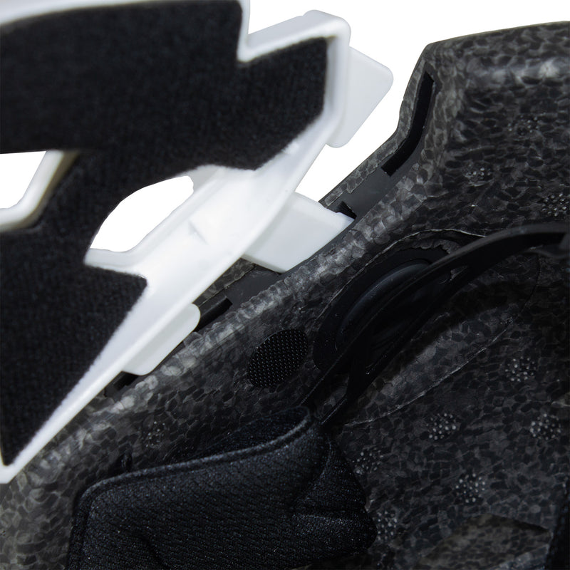Casco Integral Bici Cross Rejilla Desmontable Blanco Negro