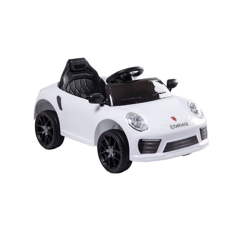 Auto Deportivo Eléctrico Race Blanco Bebesit