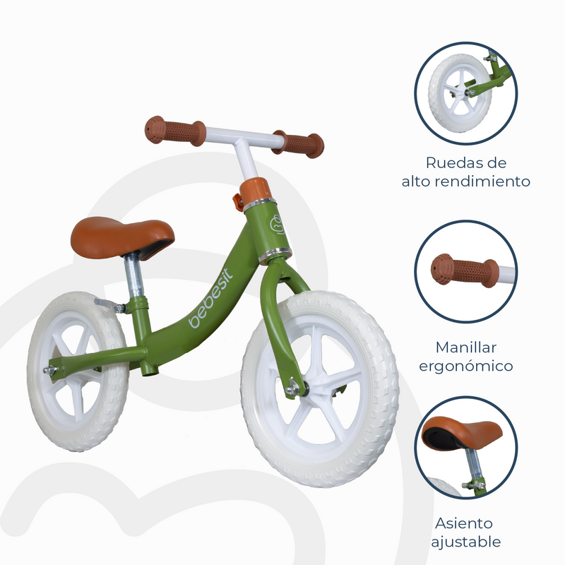 Bicicleta De Aprendizaje Ride Verde Bebesit