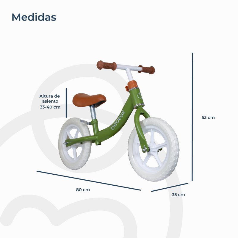 Bicicleta De Aprendizaje Ride Verde Bebesit