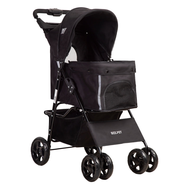 Coche Mascotas Plegable Pro Perro Gato Negro BeePet by, Bebesit