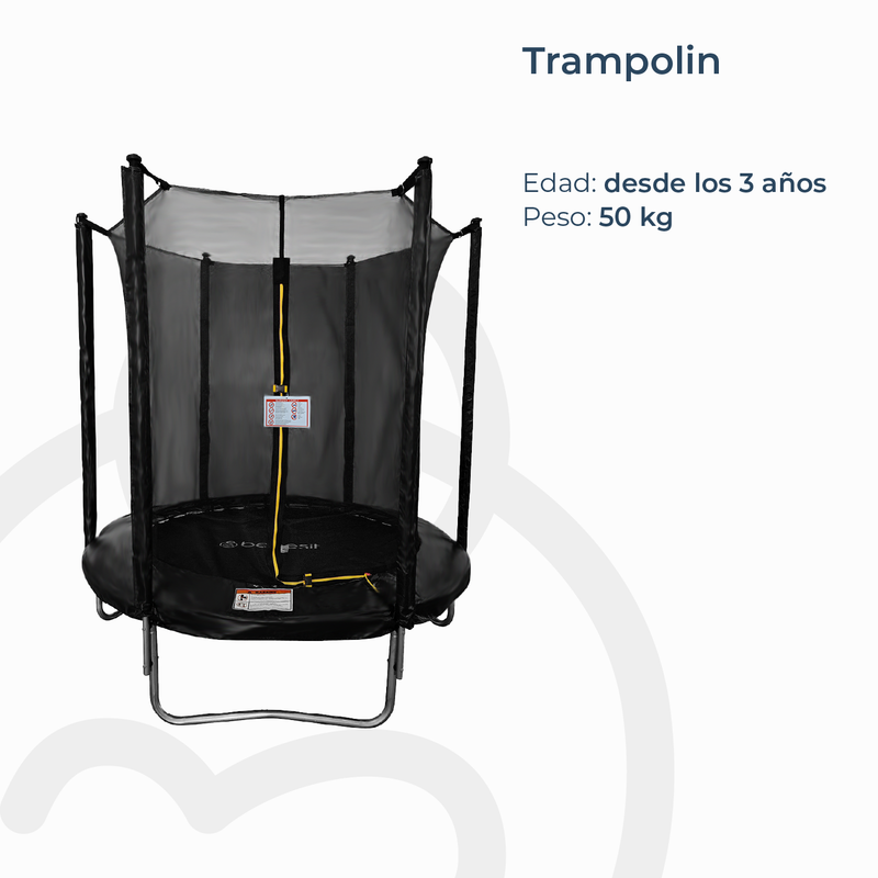 Cama elástica trampolín 1,8 mt + Malla Seguridad, Bebesit